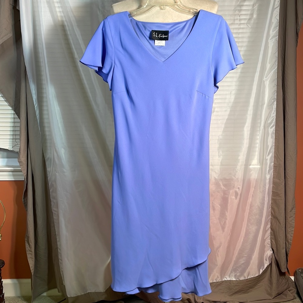 Vintage S.L. Fashions Midi Easter/Bridesmaid Dress.
